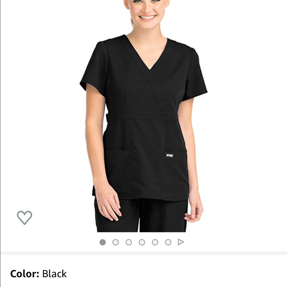 Grey’s Anatomy black mock scrub top